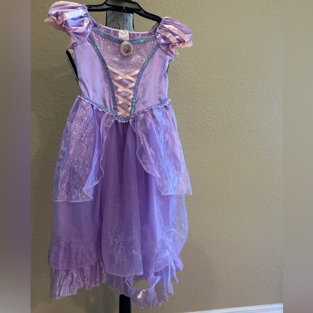 Disney Lavender Princess Aurora -Tangled Rapunzel Costume for Girls